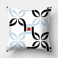 The Cushion Corner Bettzeug-Geometrisches hellblaues Kissenbezug-Set - Nordische dekorative Bettwäsche