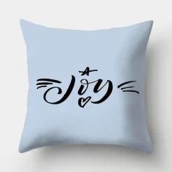 The Cushion Corner Bettzeug-Geometrisches hellblaues Kissenbezug-Set - Nordische dekorative Bettwäsche