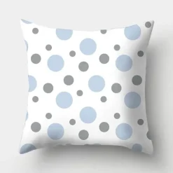 The Cushion Corner Bettzeug-Geometrisches hellblaues Kissenbezug-Set - Nordische dekorative Bettwäsche