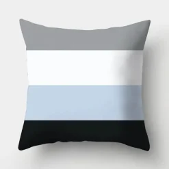 The Cushion Corner Bettzeug-Geometrisches hellblaues Kissenbezug-Set - Nordische dekorative Bettwäsche