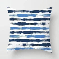 The Cushion Corner Bettzeug-Geometrisches hellblaues Kissenbezug-Set - Nordische dekorative Bettwäsche