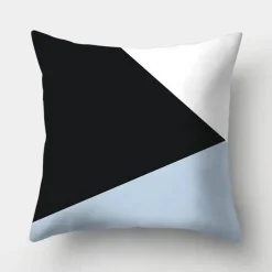 The Cushion Corner Bettzeug-Geometrisches hellblaues Kissenbezug-Set - Nordische dekorative Bettwäsche