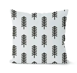 Pillow Haven Bettzeug-Geometrisches schwarz-weißes Kissenbezug-Set – stilvolle Sofakissenbezüge