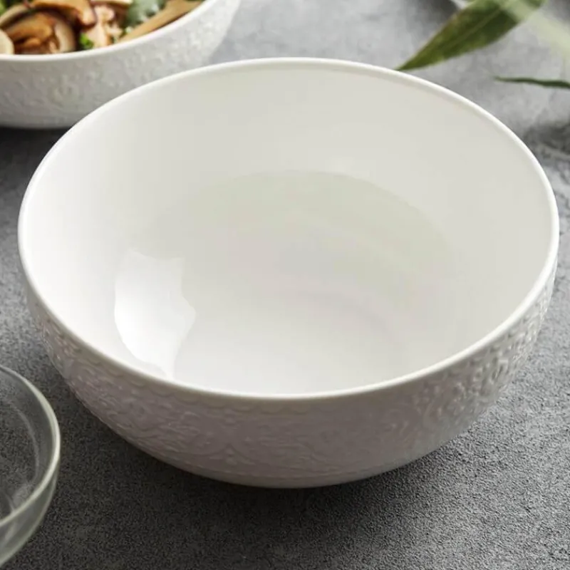 Elegance at the Table Küche & Esszimmer-Geprägte Keramikschale – Dekoratives Geschirr für die Inneneinrichtung