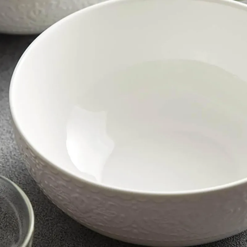 Elegance at the Table Küche & Esszimmer-Geprägte Keramikschale – Dekoratives Geschirr für die Inneneinrichtung