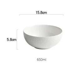 Elegance at the Table Küche & Esszimmer-Geprägte Keramikschale – Dekoratives Geschirr für die Inneneinrichtung