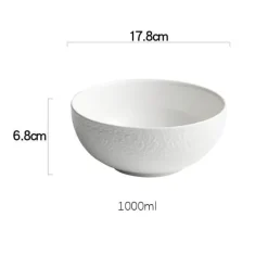 Elegance at the Table Küche & Esszimmer-Geprägte Keramikschale – Dekoratives Geschirr für die Inneneinrichtung