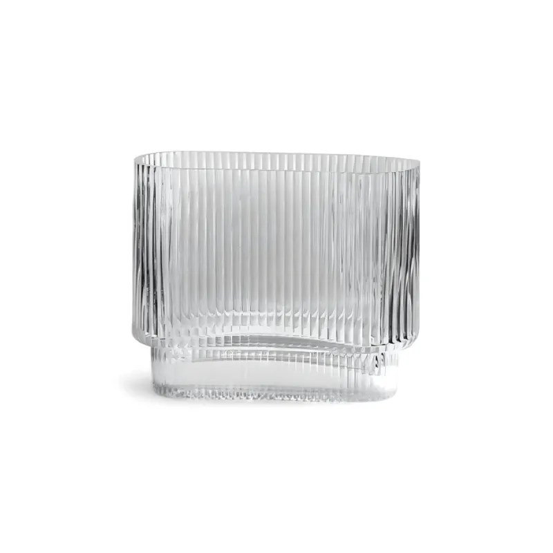 Flourish Vases Wohndeko-Gerippte Elegance Vase – Stilvolles dekoratives Herzstück