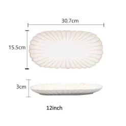 Elegance at the Table Küche & Esszimmer-Geschirrset aus weiß glasierter Keramik – Elegante Geschirrkollektion