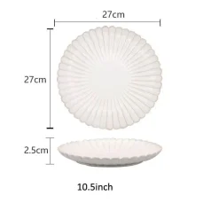 Elegance at the Table Küche & Esszimmer-Geschirrset aus weiß glasierter Keramik – Elegante Geschirrkollektion