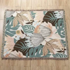 Snug u0026 Soft Bettzeug-Gestrickte Gobelindecke – Leichte, luxuriöse Dekodecke für das Wohnzimmer im Freien