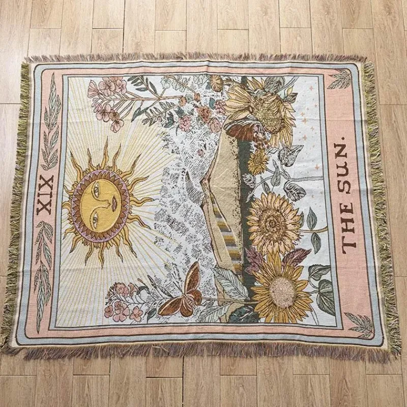 Snug u0026 Soft Bettzeug-Gestrickte Gobelindecke – Leichte, luxuriöse Dekodecke für das Wohnzimmer im Freien