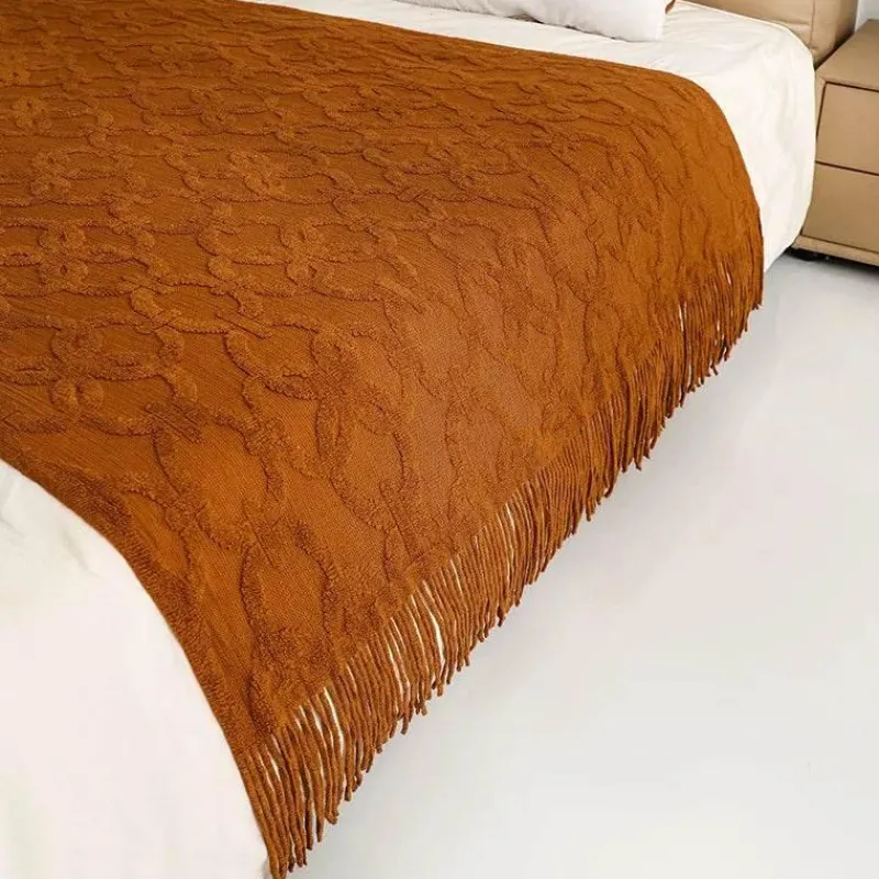 Wrap u0026 Relax Bettzeug-Gestrickte Sofadecke – gemütlicher, einfarbiger Überwurf für Zuhause und unterwegs