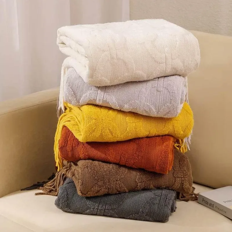 Wrap u0026 Relax Bettzeug-Gestrickte Sofadecke – gemütlicher, einfarbiger Überwurf für Zuhause und unterwegs