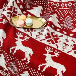 Wrap u0026 Relax Bettzeug-Gestrickte Weihnachtsbaumdecke - Festliche Weihnachtsdekoration