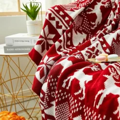 Wrap u0026 Relax Bettzeug-Gestrickte Weihnachtsbaumdecke - Festliche Weihnachtsdekoration