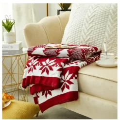 Wrap u0026 Relax Bettzeug-Gestrickte Weihnachtsbaumdecke - Festliche Weihnachtsdekoration