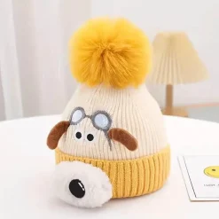 The Decor Haven Babykleidung|Babykleidung-Gestrickte Wintermütze - Süße Snuffle Friends Mütze