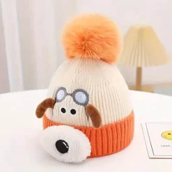 The Decor Haven Babykleidung|Babykleidung-Gestrickte Wintermütze - Süße Snuffle Friends Mütze