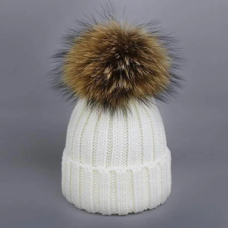 The Decor Haven Babykleidung|Babykleidung-Gestricktes Pelzmütze- und Schal-Set – kuschelige Winteraccessoires