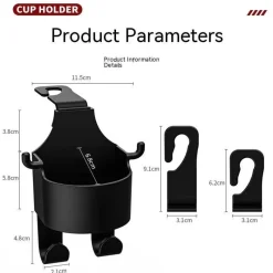 Wild u0026 Free Gear Autozubehör|Automobilindustrie-Getränkehalter für den Rücksitz des Autos – Multifunktionale Aufbewahrungslösung für Getränke