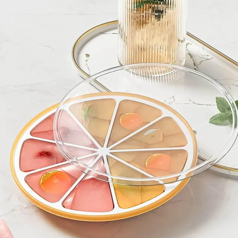 Decor Küche & Esszimmer-Gewellte Silikon-Eiswürfelform – Dekorative Eisschale für Partys