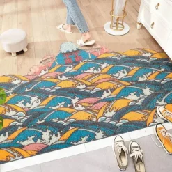 Floor u0026 Flair Boden & Teppiche-Gewellter kreativer Eingangsteppich