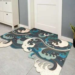 Floor u0026 Flair Boden & Teppiche-Gewellter kreativer Eingangsteppich