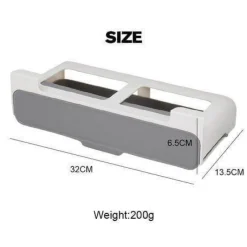 Space Savvy Küche & Esszimmer-Gewürz-Organizer für unter das Regal – Aufbewahrungslösung für Gewürze in der Küche