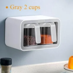 Space Savvy Küche & Esszimmer-Gewürz-Organizer zur Wandmontage – Gewürzregal mit mehreren Gittern