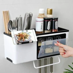 Cozy Living Küche & Esszimmer|Möbel-Gewürz-Organizer-Aufbewahrungsbox - Multifunktionaler Gewürzbehälter