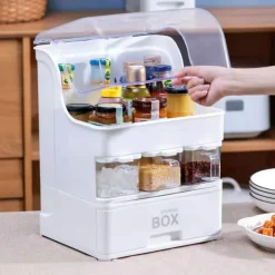 Space Savvy Küche & Esszimmer-Gewürzregal – Multifunktionale Aufbewahrungslösung für die Küche