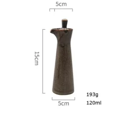 Elegance at the Table Küche & Esszimmer-Gewürztopf aus Keramik – eleganter Spender für Olivenöl, Sojasauce und Essig