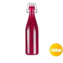 Tom Küche & Esszimmer-Glas-Aufbewahrungsflasche für Wein, Marmelade, Honig und mehr – eleganter, vielseitiger Behälter