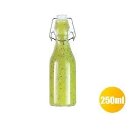 Tom Küche & Esszimmer-Glas-Aufbewahrungsflasche für Wein, Marmelade, Honig und mehr – eleganter, vielseitiger Behälter