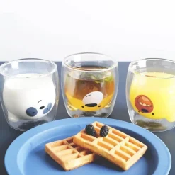 Feast u0026 Flair Küche & Esszimmer-Glasbecher mit Pandabär-Motiv – doppelwandiger, hitzebeständiger Becher für Bier und Saft