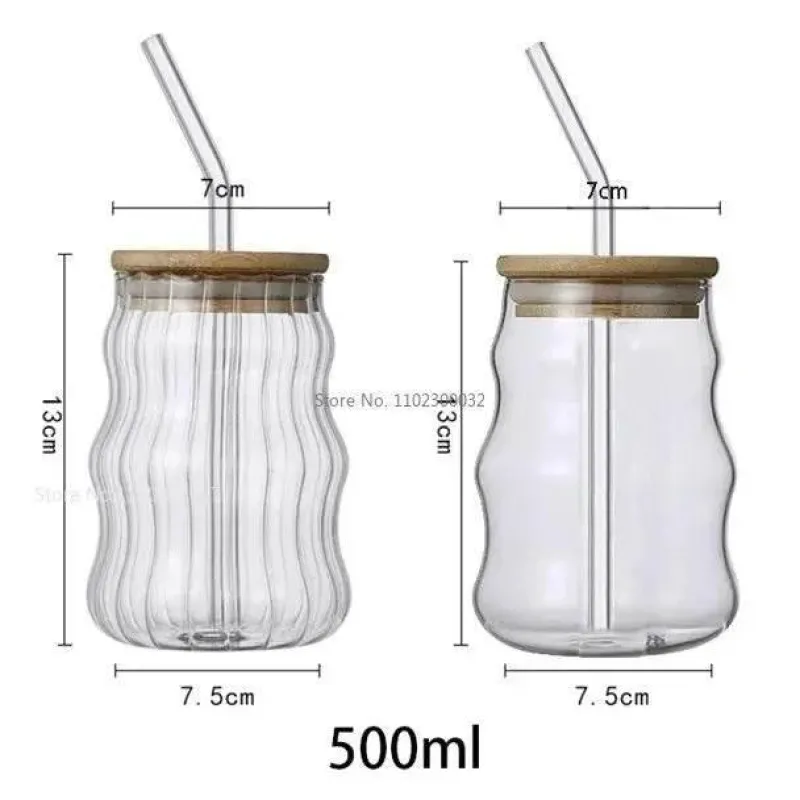 Plates u0026 More Küche & Esszimmer-Glasbecher mit Strohhalm – Vielseitiger Becher für Kaffee, Saft, Bier, Wein