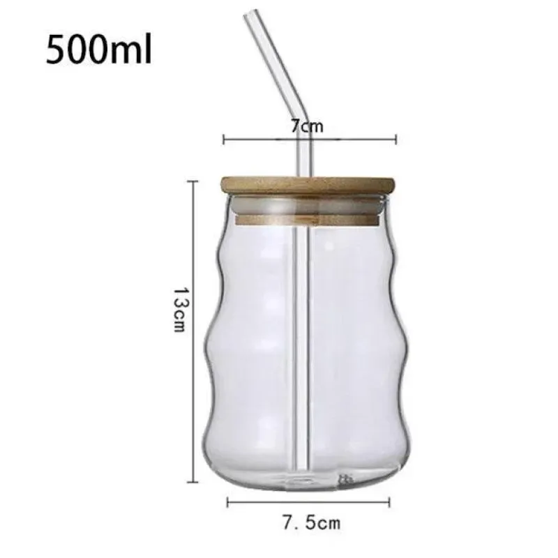 Plates u0026 More Küche & Esszimmer-Glasbecher mit Strohhalm – Vielseitiger Becher für Kaffee, Saft, Bier, Wein