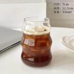 Plates u0026 More Küche & Esszimmer-Glasbecher mit Strohhalm – Vielseitiger Becher für Kaffee, Saft, Bier, Wein