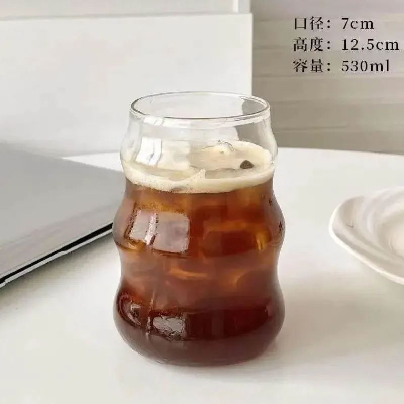 Plates u0026 More Küche & Esszimmer-Glasbecher mit Strohhalm – Vielseitiger Becher für Kaffee, Saft, Bier, Wein