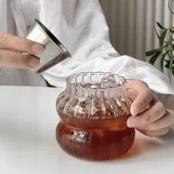 Plates u0026 More Küche & Esszimmer-Glasbecher-Set in Kürbisform – Vielseitiges Trinkgeschirr für Kaffee, Whisky, Wein, Joghurt