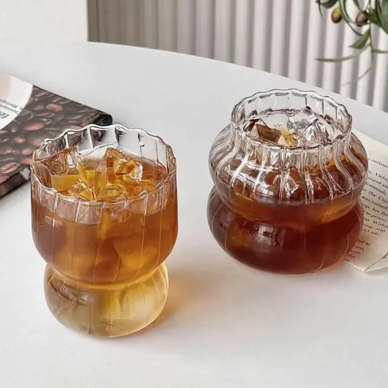 Plates u0026 More Küche & Esszimmer-Glasbecher-Set in Kürbisform – Vielseitiges Trinkgeschirr für Kaffee, Whisky, Wein, Joghurt