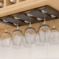 Space Savvy Küche & Esszimmer-Glas-Organizer unter dem Schrank – Aufbewahrungslösung für die Küche