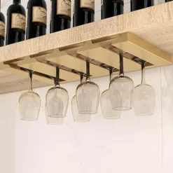 Space Savvy Küche & Esszimmer-Glas-Organizer unter dem Schrank – Aufbewahrungslösung für die Küche