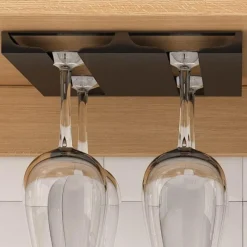 Space Savvy Küche & Esszimmer-Glas-Organizer unter dem Schrank – Aufbewahrungslösung für die Küche