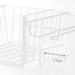 Space Savvy Küche & Esszimmer-Glasregal unter dem Schrank – Aufbewahrungsorganizer für die Küche