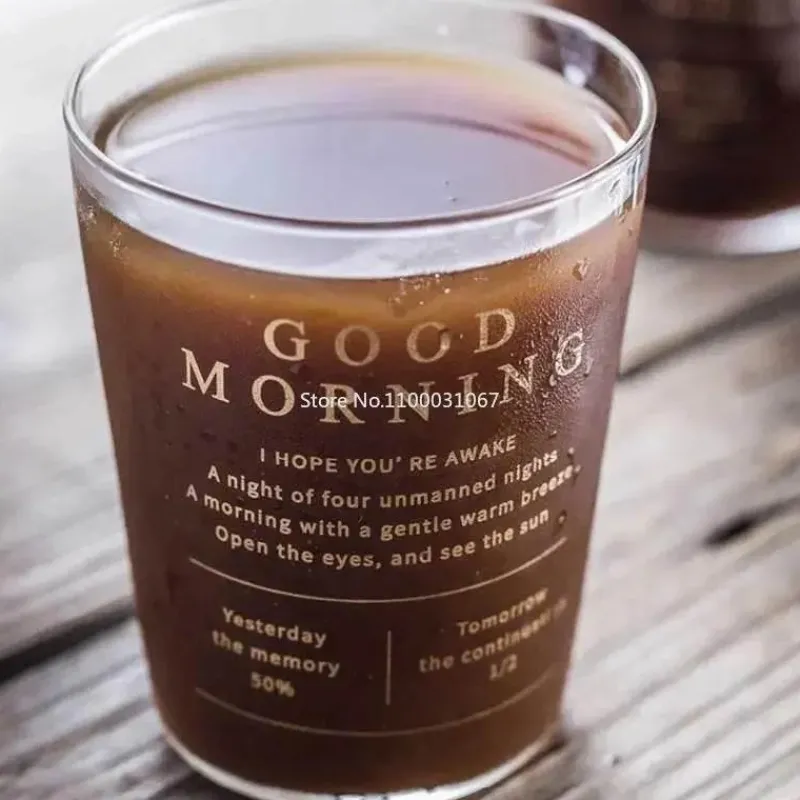 Plates u0026 More Küche & Esszimmer-Glastasse mit goldener Beschriftung – ideal für Kaffee, Milch, Saft, Tee