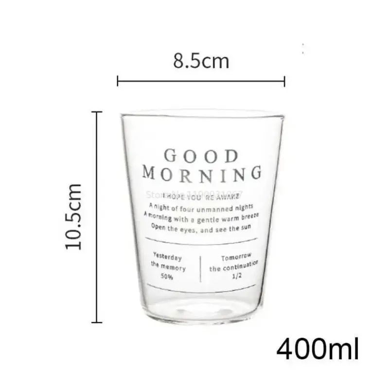 Plates u0026 More Küche & Esszimmer-Glastasse mit goldener Beschriftung – ideal für Kaffee, Milch, Saft, Tee