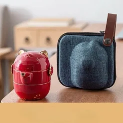 The Decor Haven Küche & Esszimmer-Glückskatze-Teeservice aus Keramik – das perfekte Geschenk für Katzenliebhaber