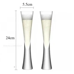 Plates u0026 More Küche & Esszimmer-Glitzernde Champagnerflöten – klare Sektgläser für Hochzeiten und Partys